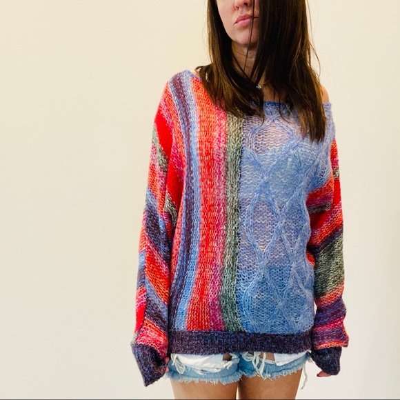 Free People Women’s Sweater Multi Size XS EUC - Picture 5 of 13